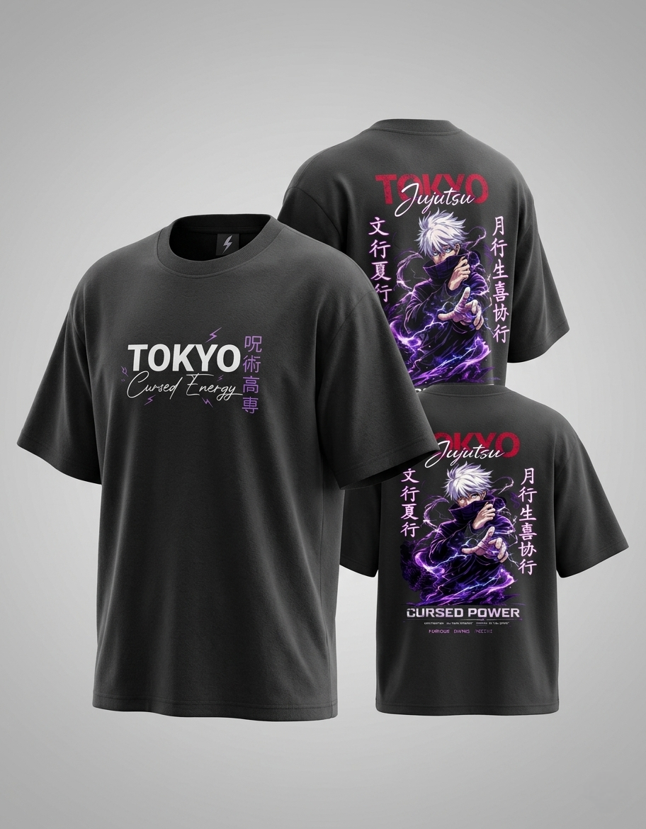 Limitless Void" Tokyo Jujutsu High – Premium Oversized Streetwear T-Shirt